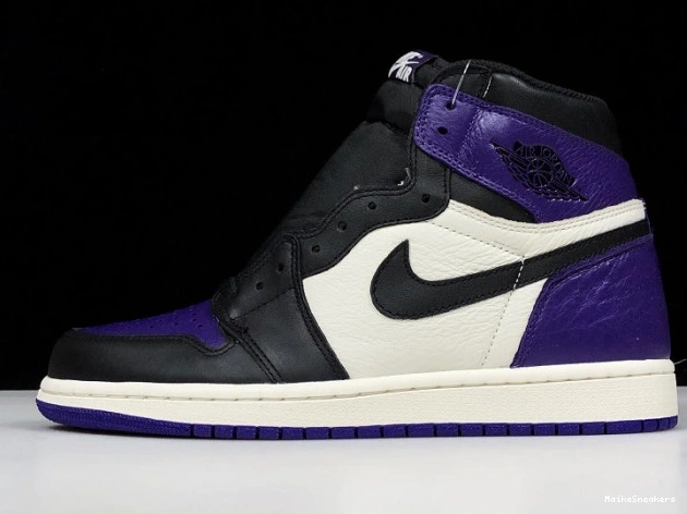 MaikeSneakers Air 1 Purple Jordan Court 555088-501 0807